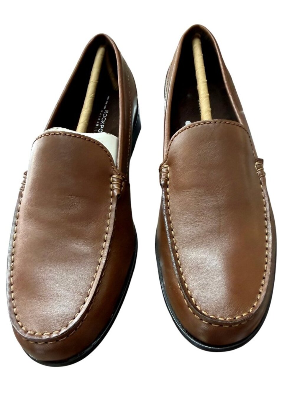 Men's Brown Leather Rockport Loafers‎ US Size 8